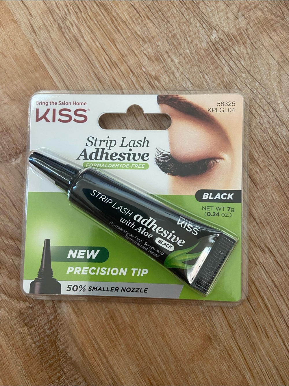 Kiss Strip Lash Adhesive - Black and Green Packaging